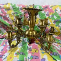 ۴ عدد لوستر تمام‌برنجی سالم و بدون ایراد