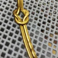 دستبند رنگ ثابت برنجی