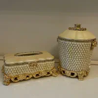 سطل آشغال و جا دستمال کاغذی