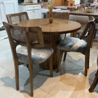 میز ناهار خوری 4 نفره مدل حصیری