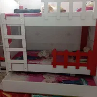 تخت دوطبقه کم جا|تخت و سرویس خواب|بیرجند, |دیوار