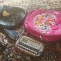 دوعددکیف دبستانی با 3تا جامدادی