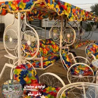 میز و صندلی باغی/ مدل گلبرگ سبک و اقتصادی|صندلی و نیمکت|چالوس, |دیوار