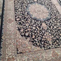 یه جفت ۹متری زمرد مشهد تمام نخ با قالیچه ست