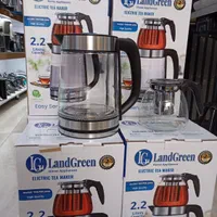 چایساز روهمی لندگرین Land Green پیرکس با ارسال چای|سماور، چای‌ساز، قهوه‌ساز|مشهد, شهید آوینی|دیوار