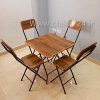میز و صندلی تاشو چوبی ۲و۴نفره(فست فود کافه منزل