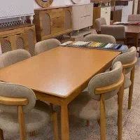 میز نهاخوری و غذاخوری تمام چوب راش تولیدی میلانو