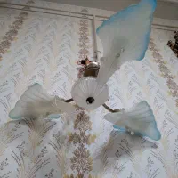 لوستری ۳شعله کریستالی|لوستر و چراغ آویز|لنگرود, |دیوار