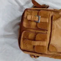 کوله چرم  طبیعی دست دوز  نو|کیف، کفش، کمربند|شاهین‌شهر, دهخدا|دیوار