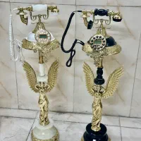 تلفن برنز ایستاده پایه سنگی اصل (تولیدی برنز برتر)|تلفن رومیزی|کرمانشاه, |دیوار
