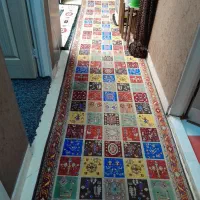 کناره فرش راهرویی ابریشمی