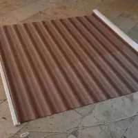 پرده زبرا دو حالته شیشه ای - قهوه ای