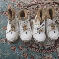 دوجفت کفش نیم بوت دخترانه سایز۲۲