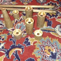 اینه شمعدون برنج ابکاری