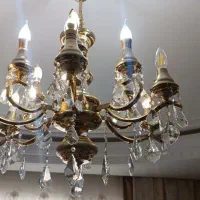 لوستر برنزی 6 شاخه 12 روشنایی و 3 شاخه 4 عدد|لوستر و چراغ آویز|تهران, صادقیه|دیوار