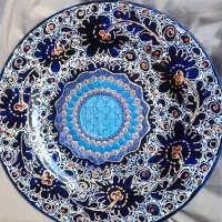 صنایع دستی بشقاب مینا کاری شده