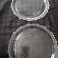 ضرف شیشه ای دم دستی کاملا تمیز ۵۰۰تومن