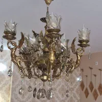 لوستر اصل برنجی ۱۰ شاخه مدل فرشته