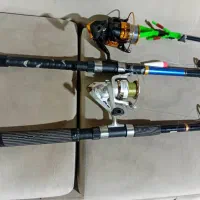 چوب و چرخ و لوازم تکمیل ماهیگیری یکجا باهم|ماهیگیری|رشت, حومه رشت|دیوار