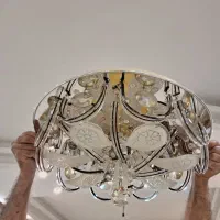 یک جفت لوستر کریستالی کنترلی|لوستر و چراغ آویز|رشت, فلسطین|دیوار