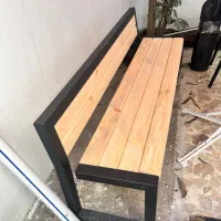 نیمکت فلزی مدرن