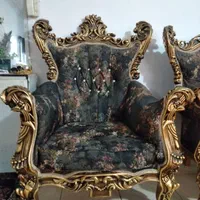 مبل سلطنتی استیل 7 نفره میزعسلی مفت+