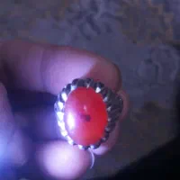 2 عدد انگشترعقیق پرتغالی و سبز