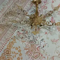 لوستر برنجی ۶ شاخه|لوستر و چراغ آویز|شاهرود, |دیوار