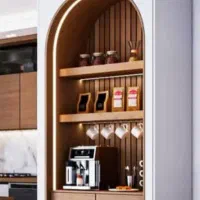 خدمات CNC و وکیوم، طراحی و اجرای کابینت و کافی بار