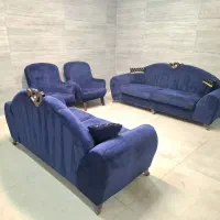 مبل کلاسیک آبی دست دوم سالم|مبلمان اداری|اصفهان, جلالیه|دیوار