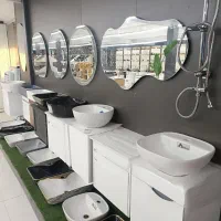 نمایشگاه روشویی Concert look کابینتی بتنی+شیرآلات