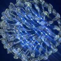 لوستر کریستالی ۸ شعله دو حالته