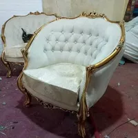 مبل استیل راحتی کلاسیک گردو راش مبل زمرد|مبلمان خانگی و میز عسلی|رباط‌کریم, |دیوار