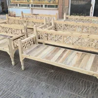 مبل سنتی سایز ۶۰در۱۶۰ چوب ایرانی و روسی مخلوط