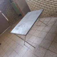 میز فلزی گالوانیزه تاشو