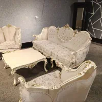مبل راحتی 8 نفره رنگ کرم)