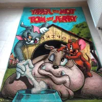 گلیم فرش تام و جری  کودک