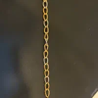 دستبند زنجیری طلا دسته دوم ۱۸ عیار سالم و نو|جواهرات|یزد, |دیوار