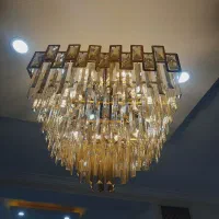 لوستر  کریستالی سه عدد