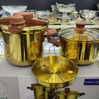 زودپزدوقلوطلایی‌کرکماترک‌قابلمه‌گرانیت۷،۱۴،۱۵پارچه