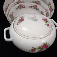 سماور برنجی وتعدادی ظروف دیگر|ظروف سرو و پذیرایی|اصفهان, همدانیان|دیوار