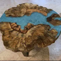 انواع میز روستیک ، رزینی (آپادانا)|مبلمان خانگی و میز عسلی|چناران, |دیوار