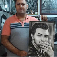 طراحی سیاه قلم به صورت حرفه ای (ویژه شب یلدا)|تابلو، نقاشی، عکس|فردیس, منظریه|دیوار