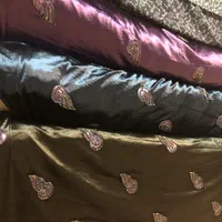 مخمل سنگدوزی و پارچه مخمل گل پرسی و تور پولکدوزی