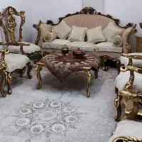 مبلمان نه نفره فقط یک سال استفاده شده|مبلمان خانگی و میز عسلی|پیر بکران, |دیوار