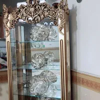 ویترین .چوب راش|بوفه، ویترین، کنسول|قم, نخودی|دیوار