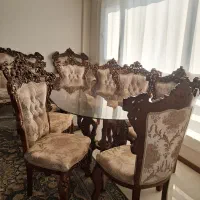 میز نهارخوری ۸ نفره چوب راش