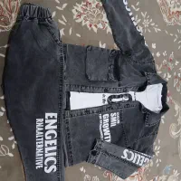 سه تیکه زغالی سایز۶۰|کفش و لباس بچه|کرمانشاه, |دیوار