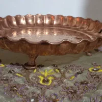 سینی پایه دار مسی