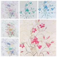 کاغذ دیواری آبرنگی گلدار